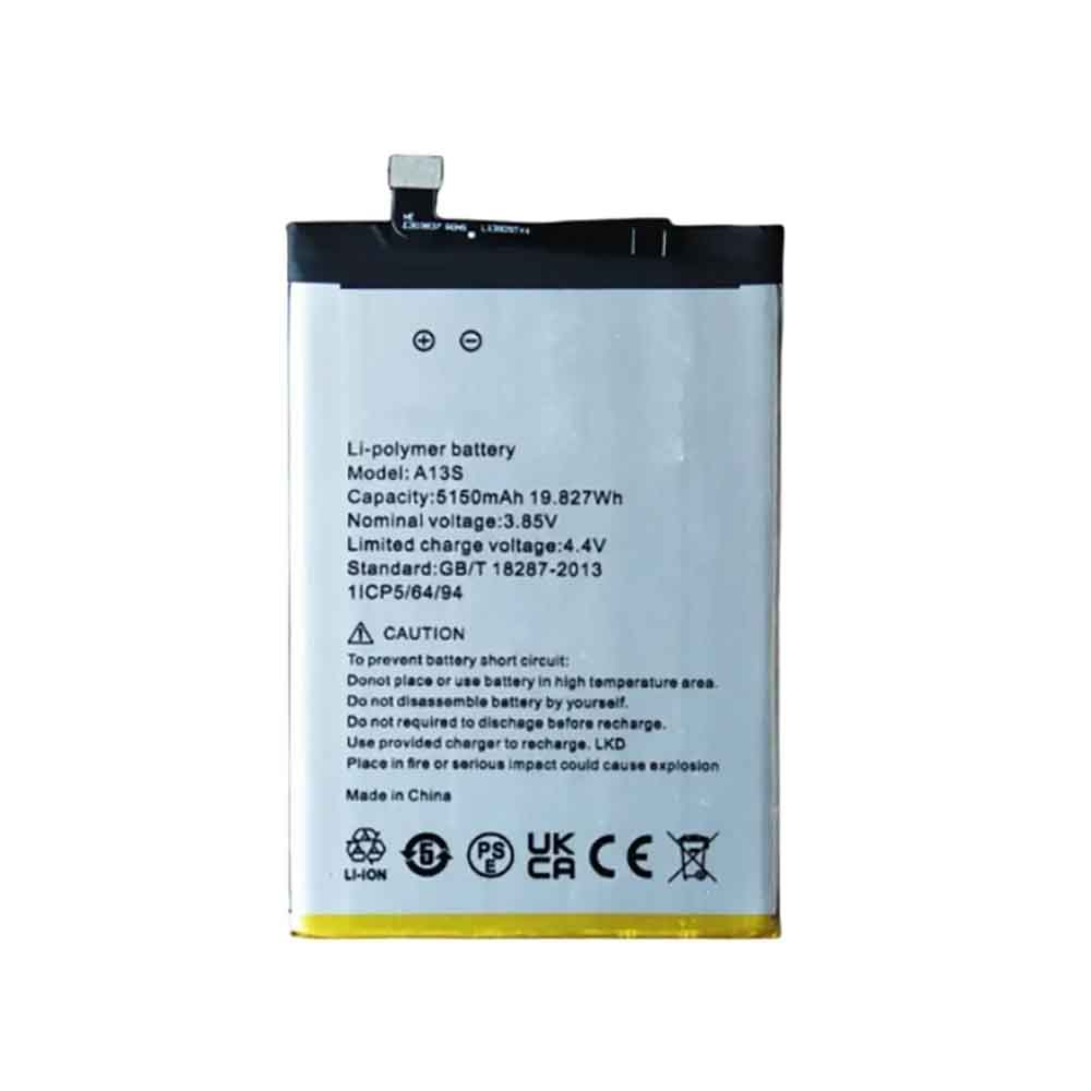 Replacement for Umidigi A13S battery