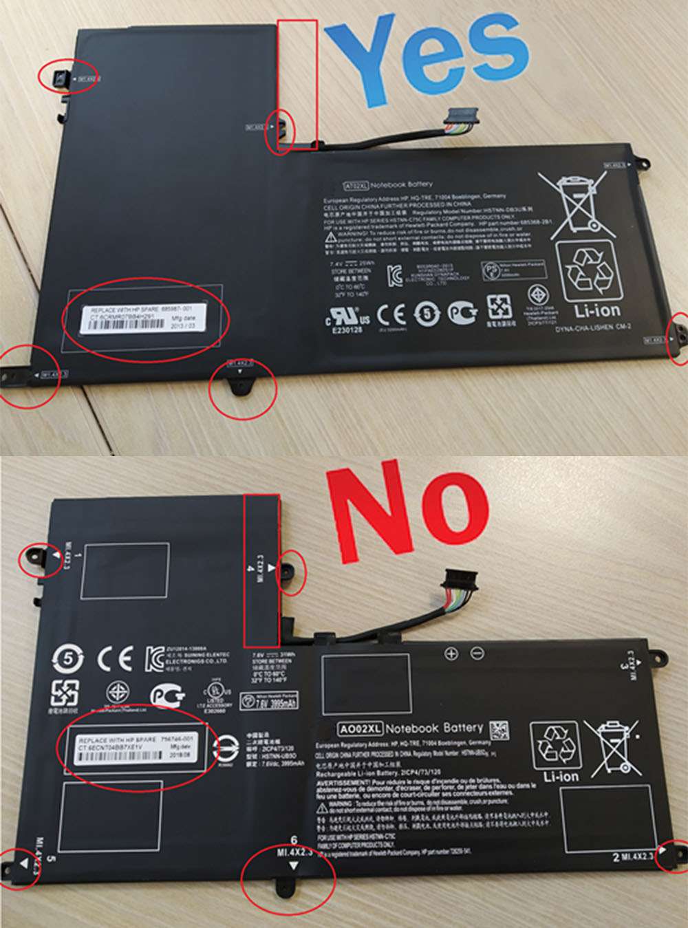 HP 728558-005 Laptop Battery