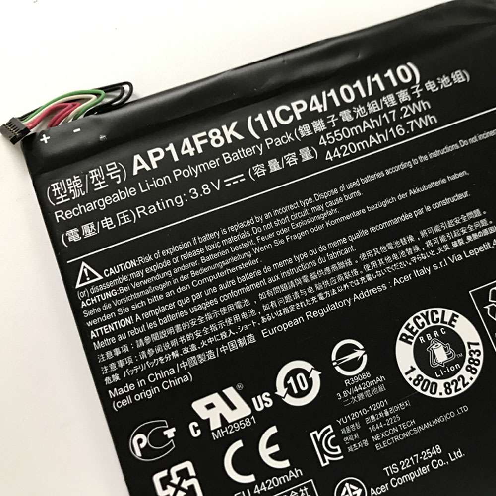 Acer AP14E8K Tablet Accu