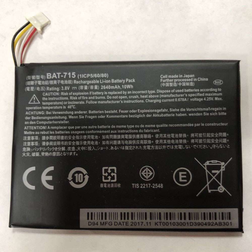 Acer BAT-715 Tablet Battery