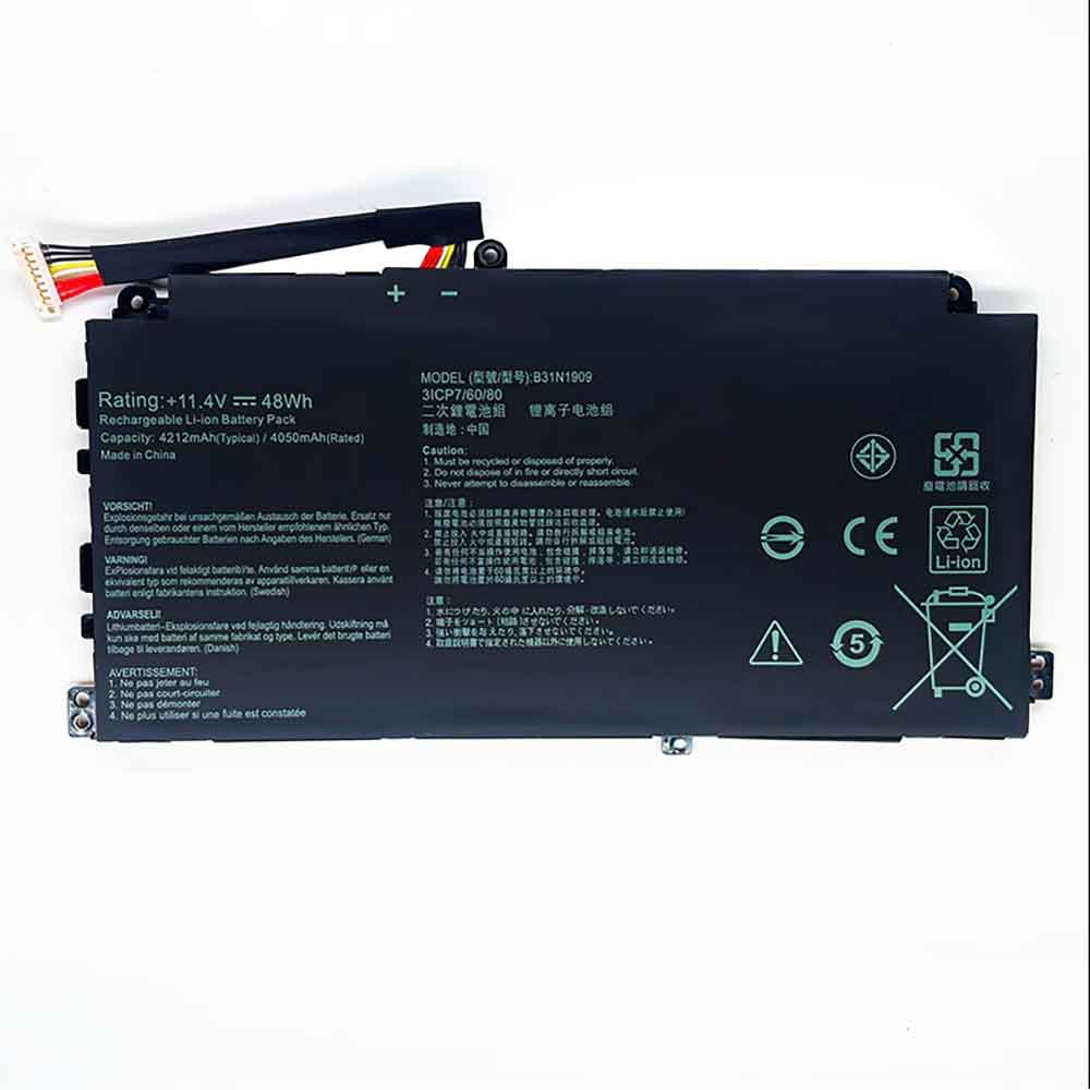 Replacement for Asus B31N1909 battery
