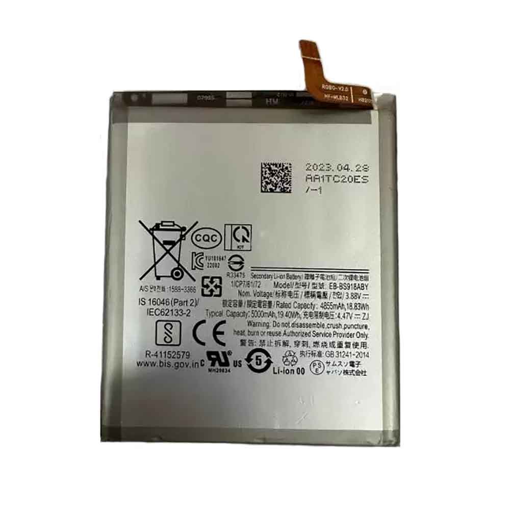 EB-BS918ABY voor Samsung Galaxy S23 Ultra 5G S918