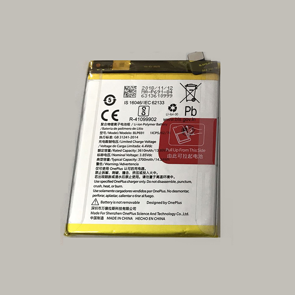 Replacement for OnePlus BLP691 battery