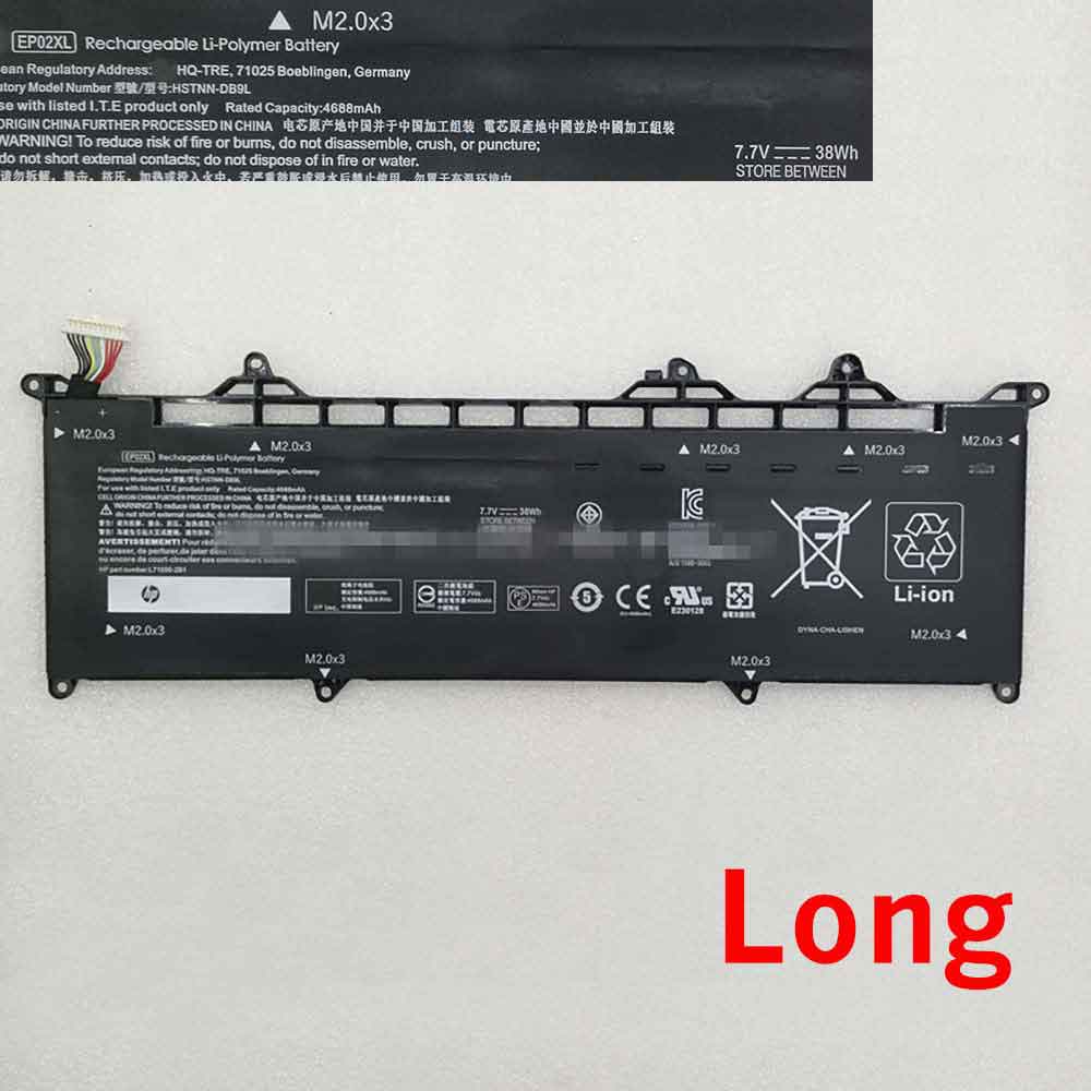 Replacement for HP HSTNN-DB9L battery