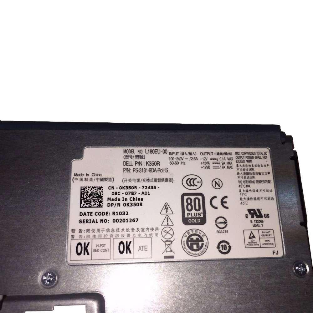 Dell K350R PC Voeding