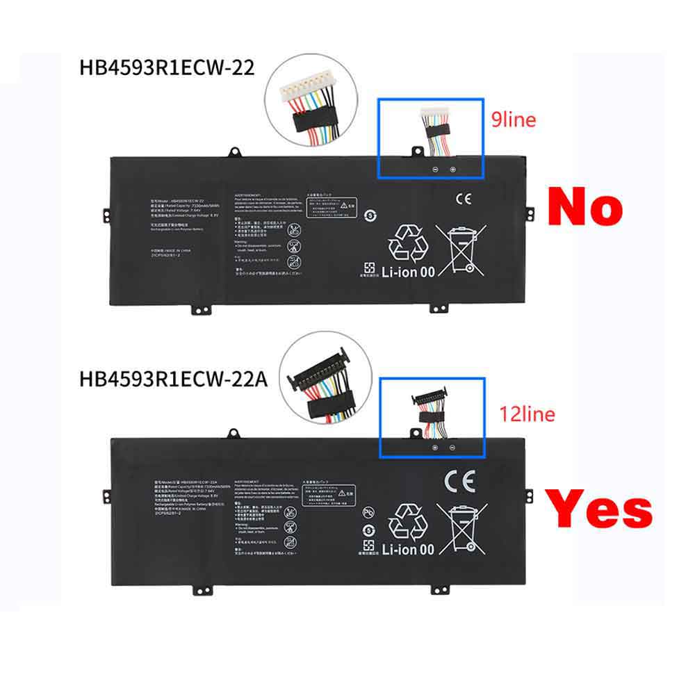 Battery for Huawei HB4593R1ECW-22A