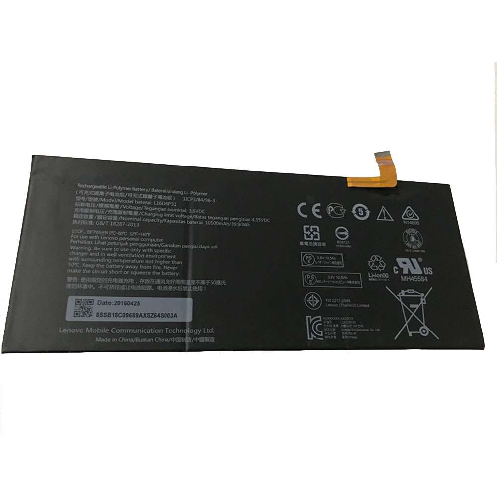 Replacement for Lenovo L16D3P31 battery