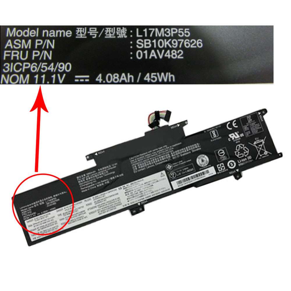Lenovo L17M3P55 Laptop Battery