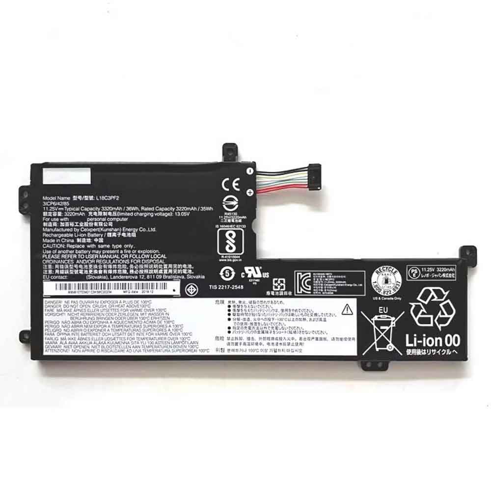 Battery for Lenovo Ideapad L340-15IWL 17IWL 15API 17API - 3320mAh 11.25V