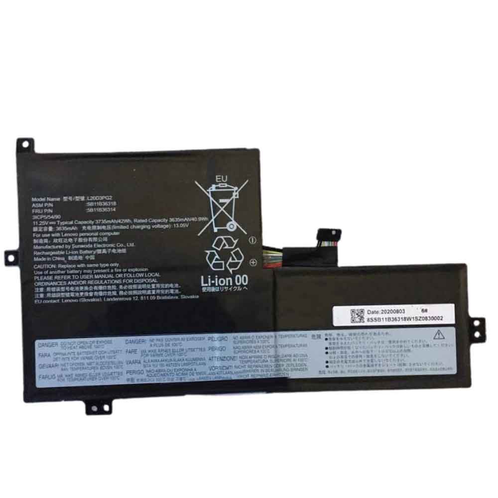 Replacement for Lenovo L20D3PG2 battery