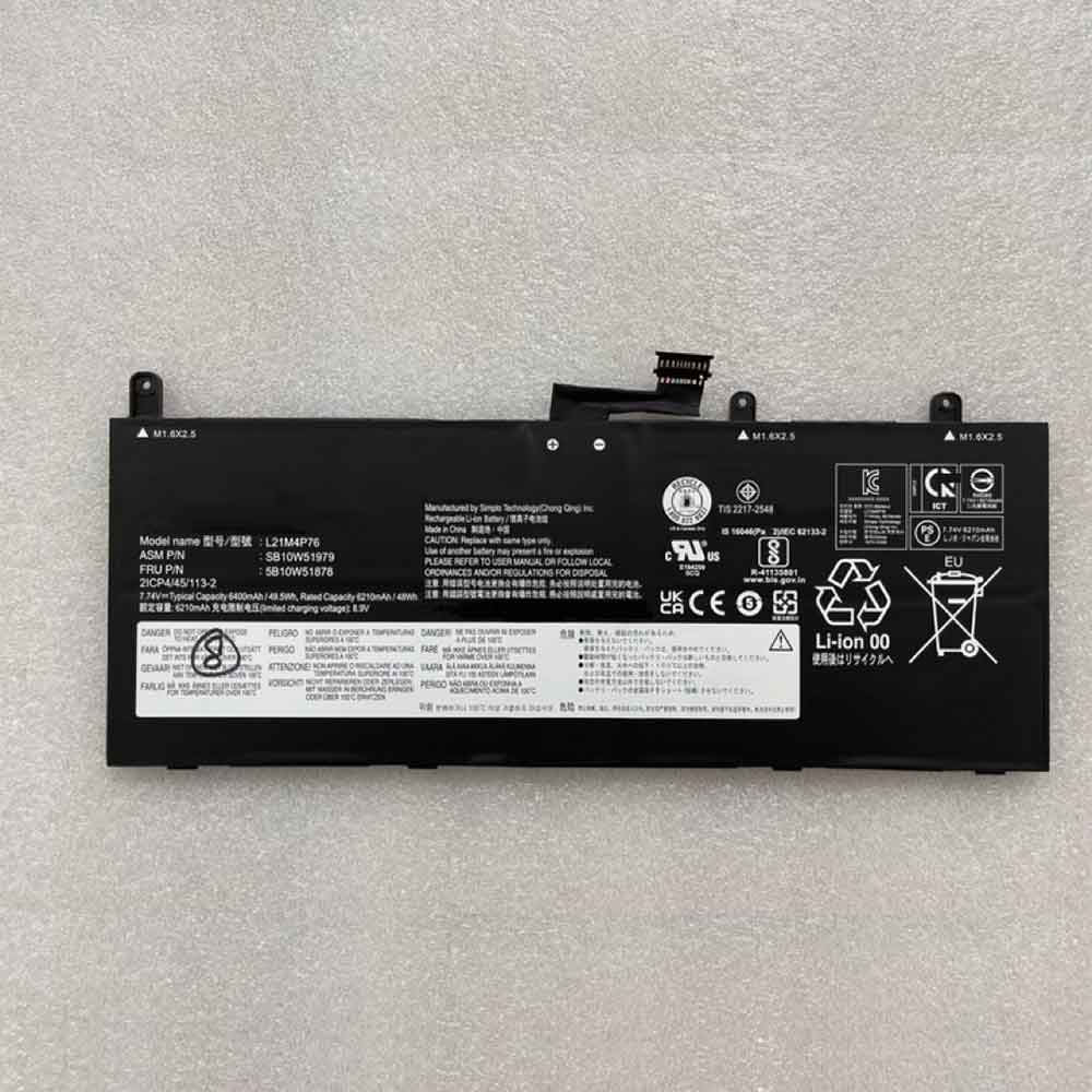 Replacement for Lenovo L21M4P76 battery