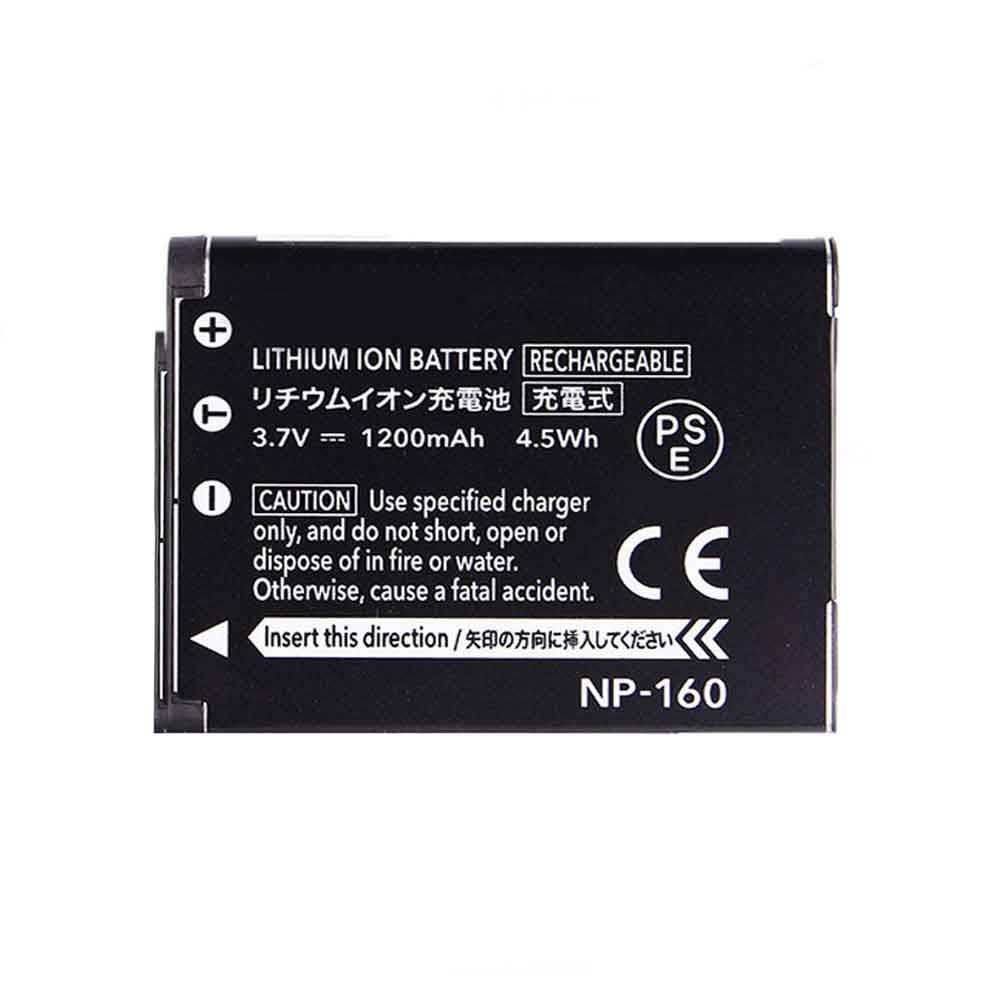 Replacement for Casio NP-160 battery