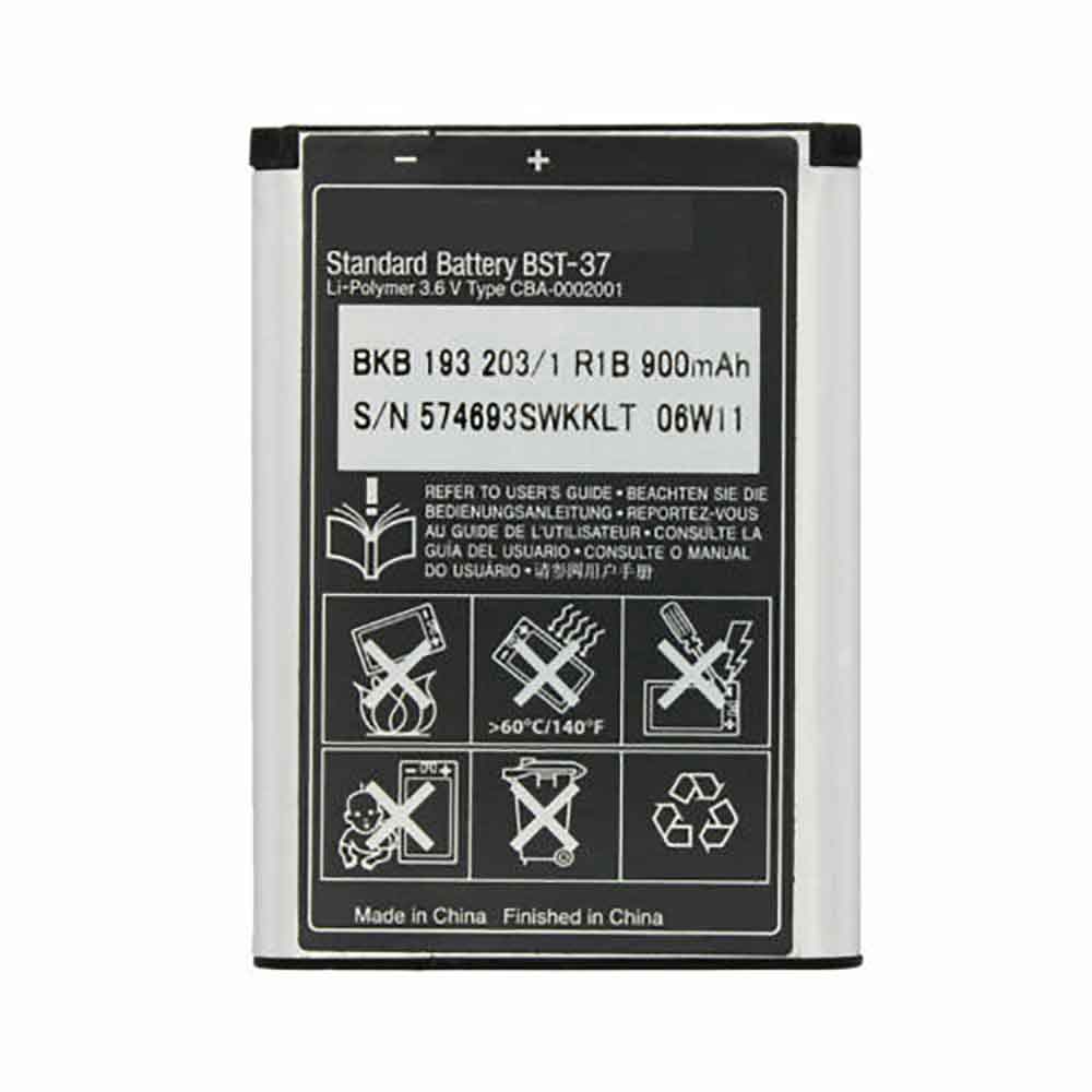 Replacement for Sony BST-37 battery