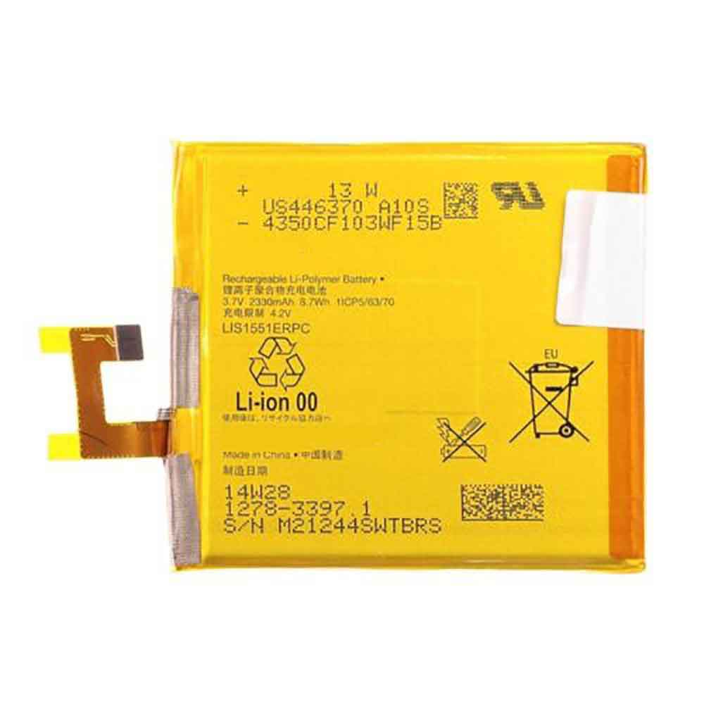 Replacement for Sony LIS1551ERPC battery