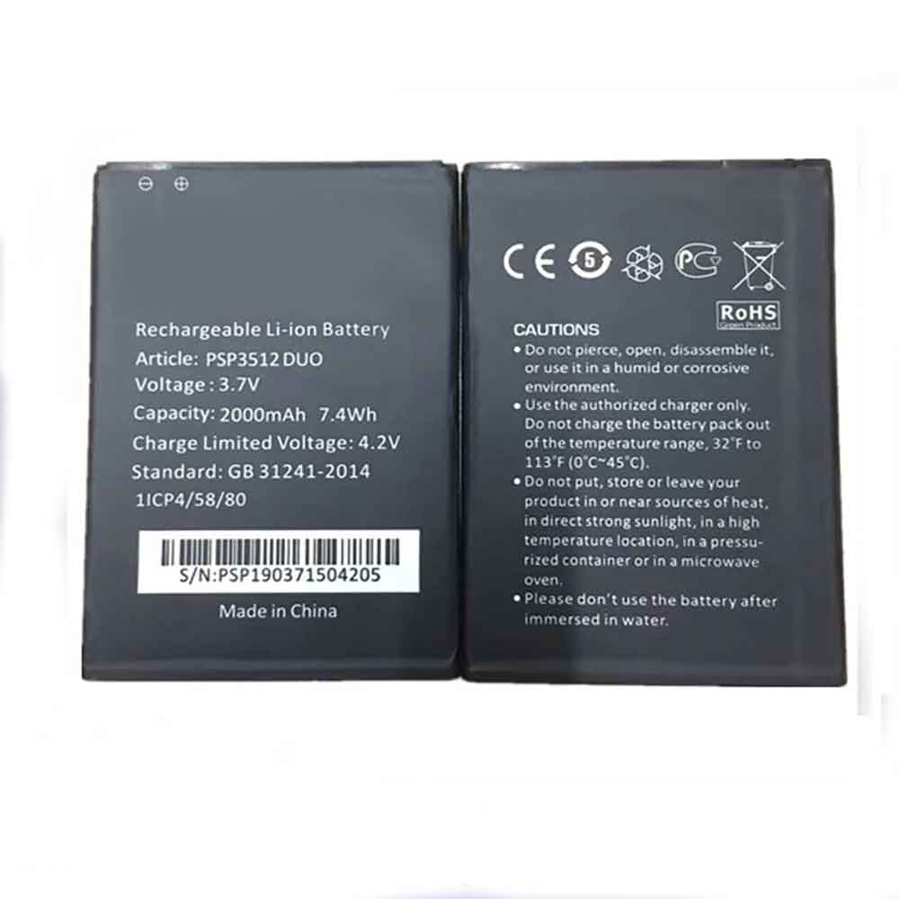Prestigio PSP3512-DUO smartphone-battery