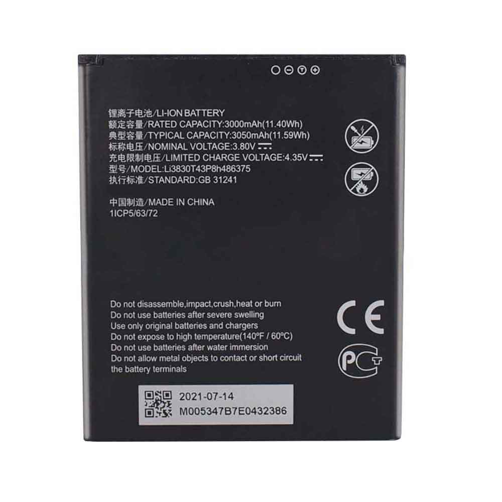 ZTE Li3830T43P8h486375 smartphone-battery