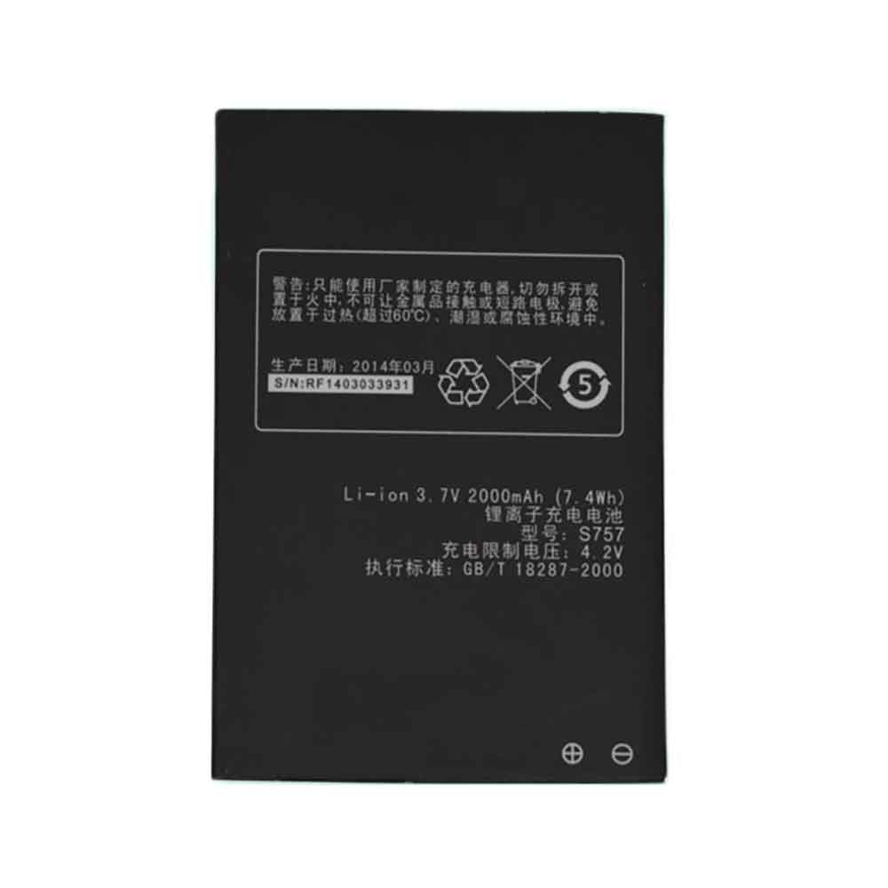 K-Touch S757 smartphone-battery