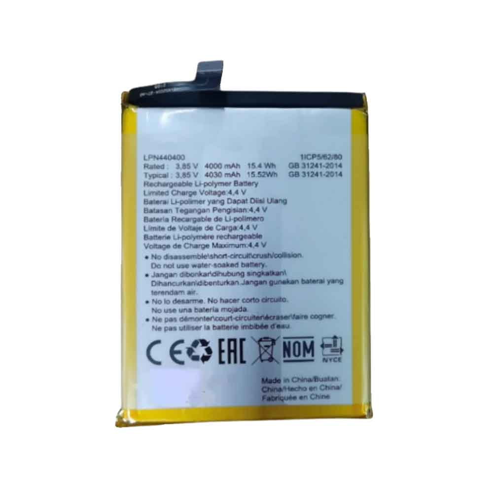 Replacement for Hisense LPN440400 battery