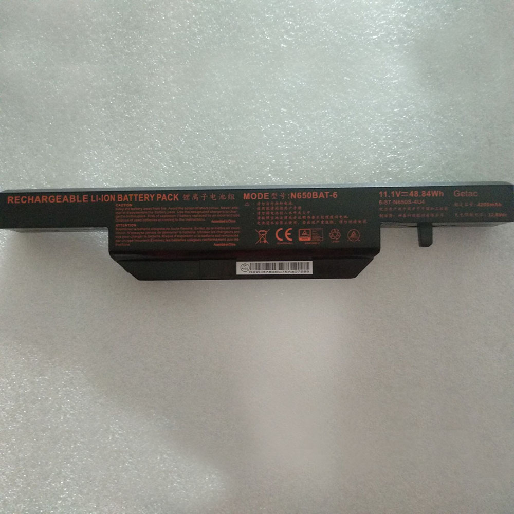 Clevo N650BAT-6 replacement battery