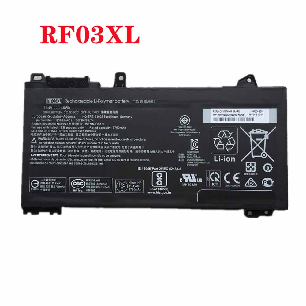 RF03XL for HP L84354-005 L83685-271 L83685-AC1 HSTNN-OB1Q HSTNN-DB9R
