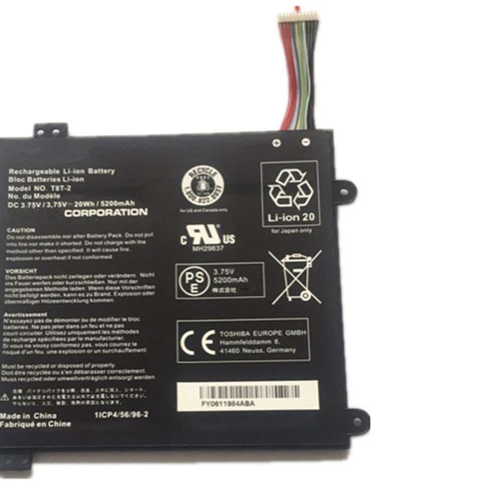 Toshiba T8T-2 replacement battery