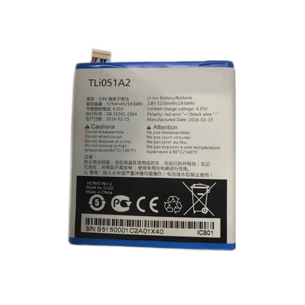 battery for Alcatel TLi051A2