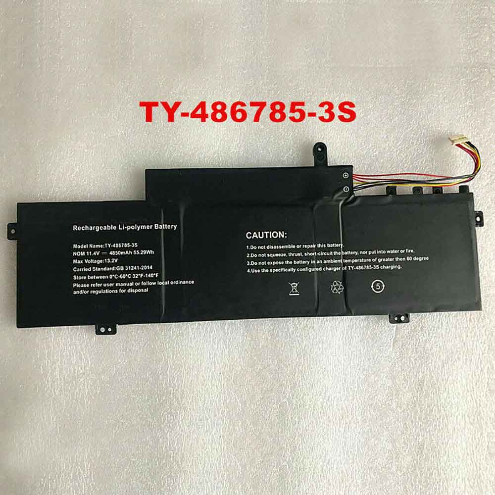 Batería para TY-486785-3S (11.4V, 4850mAh 55.29Wh)