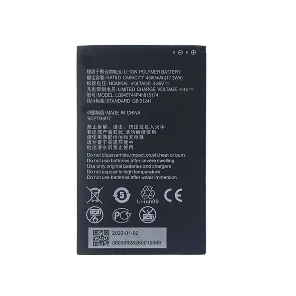 battery for ZTE Li3945T44P4h815174