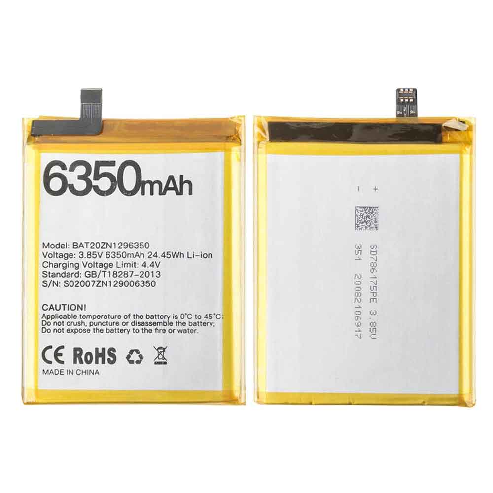 Replacement for Doogee BAT20ZN1296350