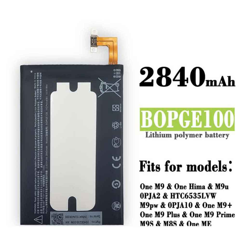 Replacement for HTC BOPGE100 battery
