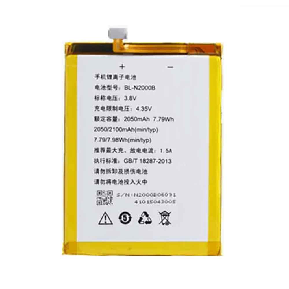 Replacement for Gionee BL-N2000B battery