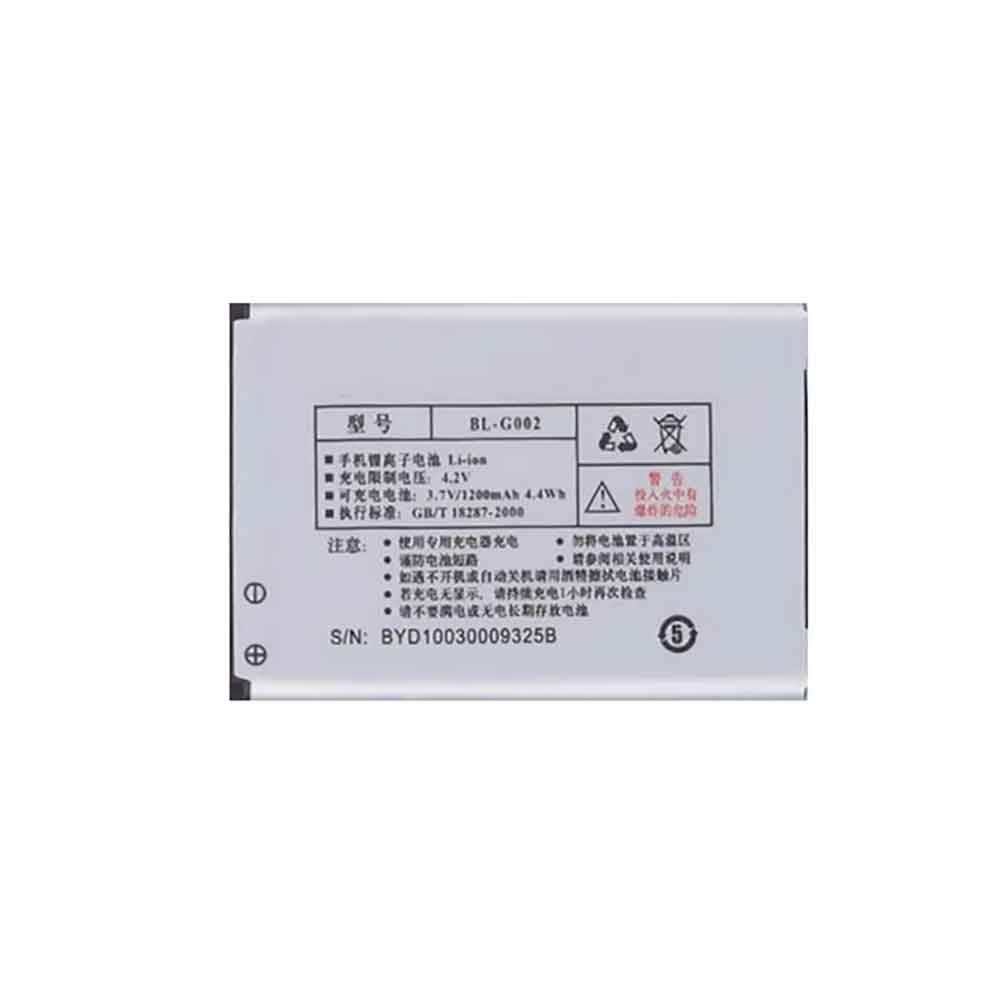 Replacement for Gionee BL-G002 battery