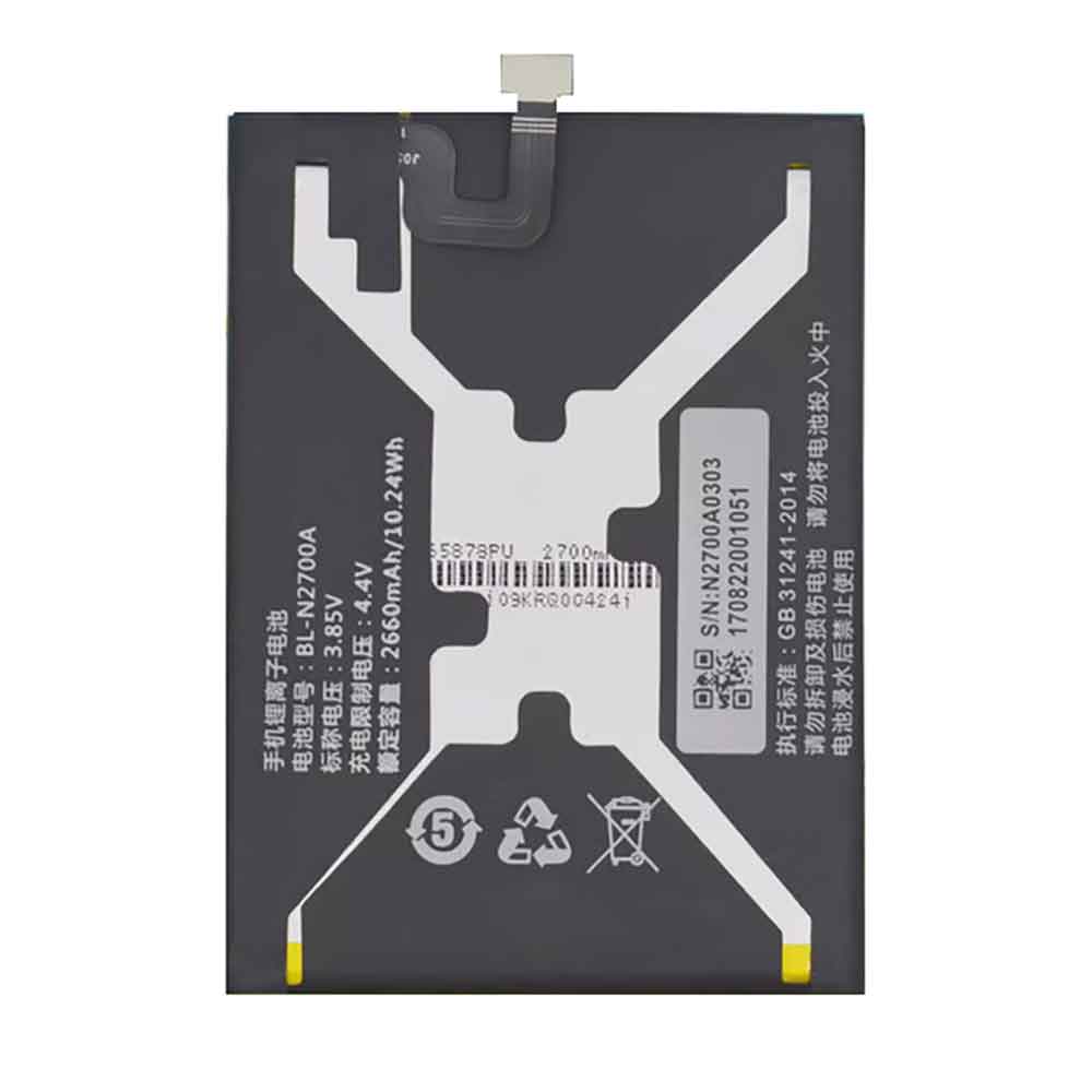 Replacement for Gionee BL-N2700A battery
